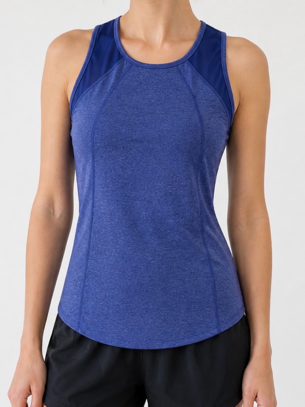 Spyder Women’s Heathered Blue Performance Tank Top Stretch Activewear Size S